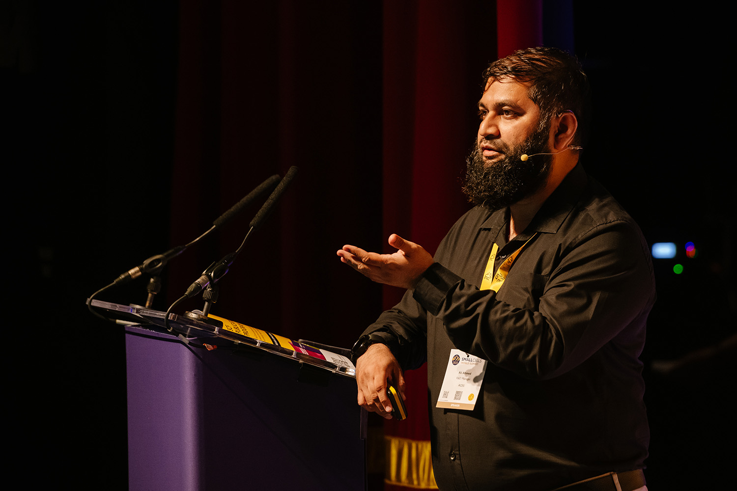 Ali Ahmed speaking at SCWS